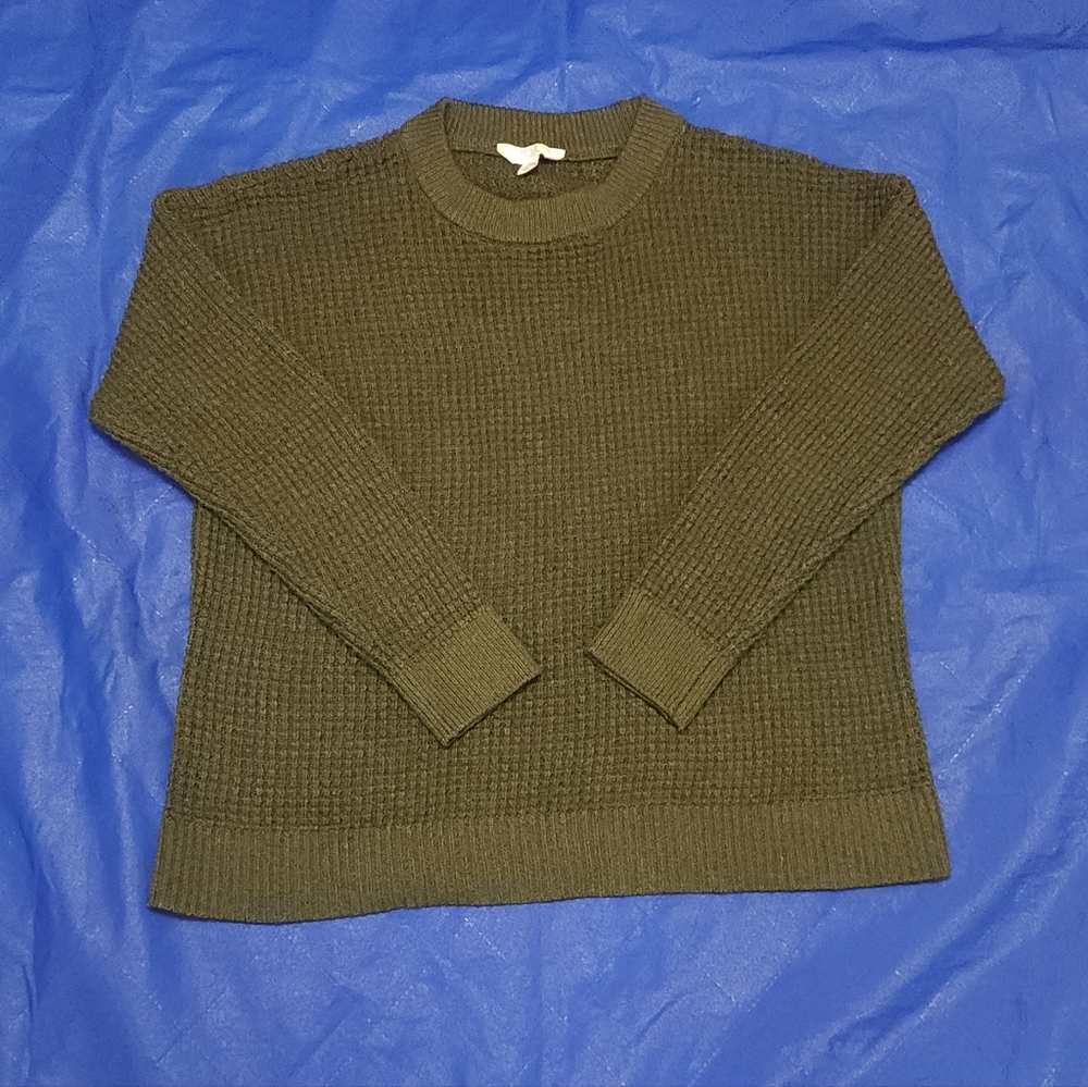 Time and Tru Women's  Dark Green Crewneck Sweater